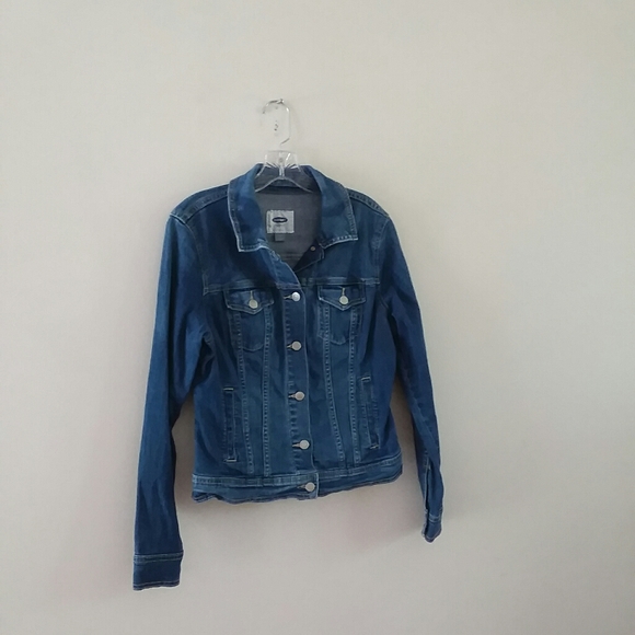 OLD NAVY Women’s Long Sleeve Denim Jean Jacket M - Picture 7 of 8
